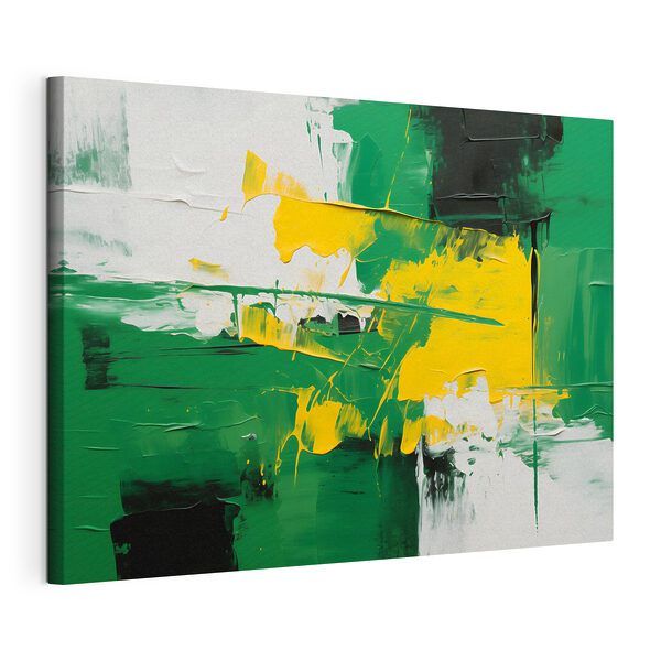 Quadri Dipinto realizzato con vernice verde e gialla (COD: s43944) Quadri Quadri Dipinto realizzato con vernice verde e gialla (COD: s43944)