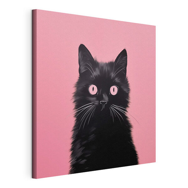 Quadri Gatto nero con gli occhi rosa (COD: s43963) Quadri Quadri Gatto nero con gli occhi rosa (COD: s43963)