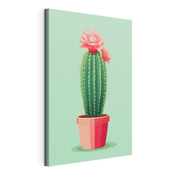 Quadri Cactus con un fiore (COD: s43998) Quadri Quadri Cactus con un fiore (COD: s43998)