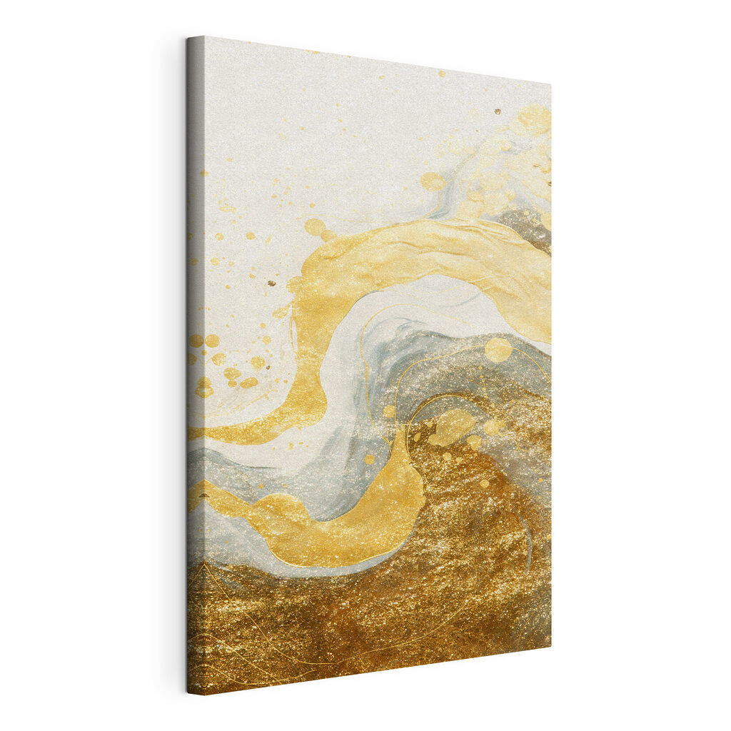 Abstract waves in soft pastel hues