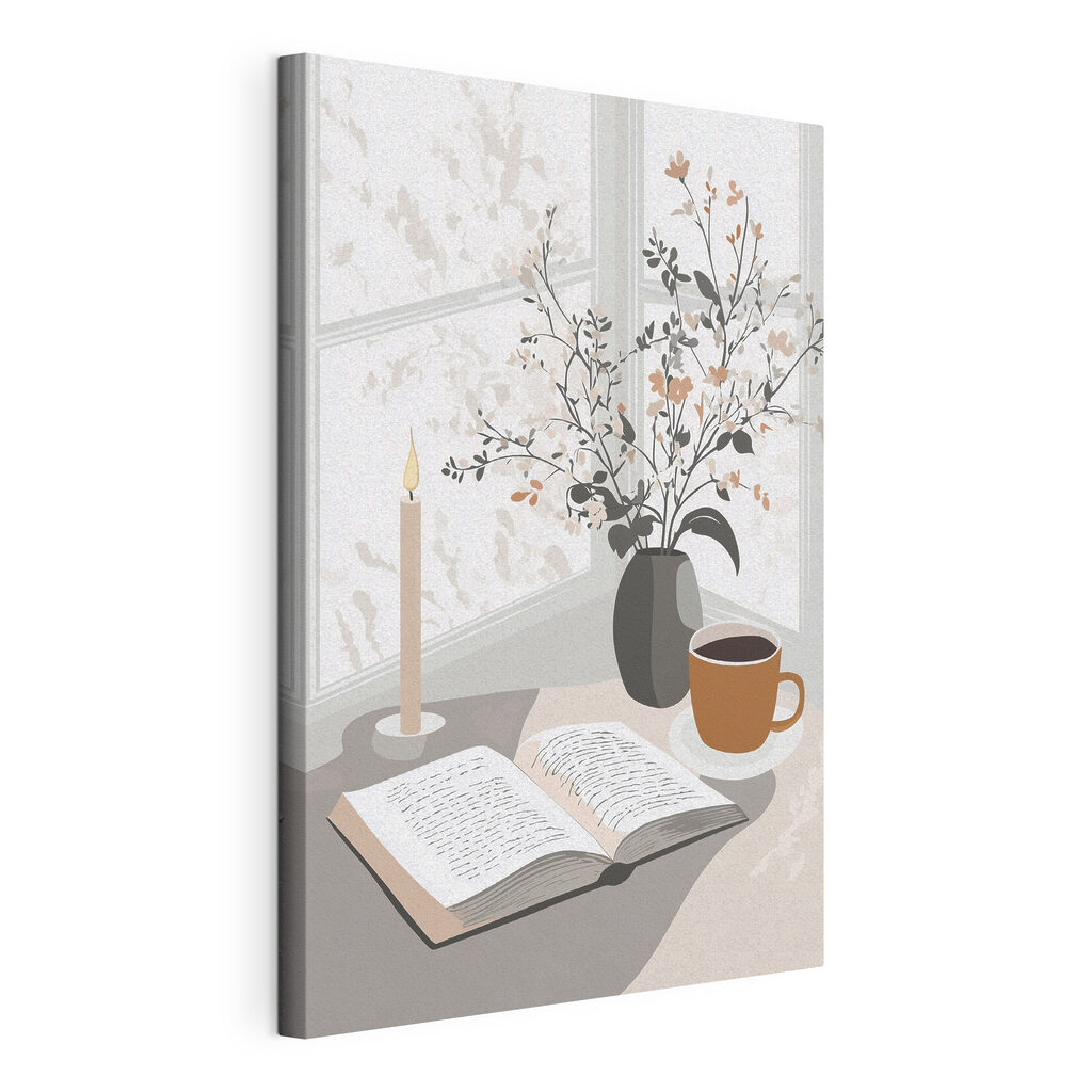 Book and a cup of coffee on a table Book and a cup of coffee on a table