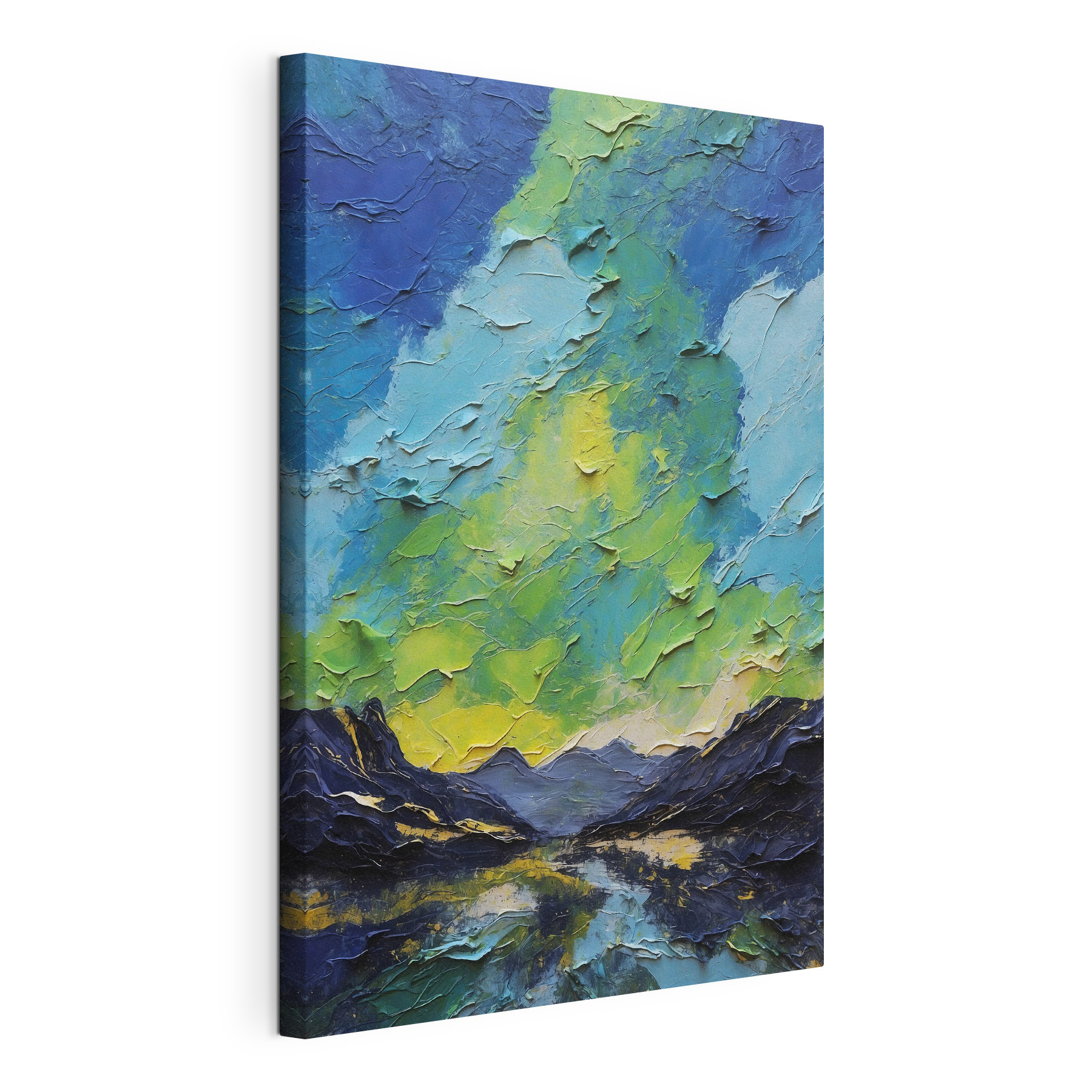 Painting of mountains and clouds Painting of mountains and clouds