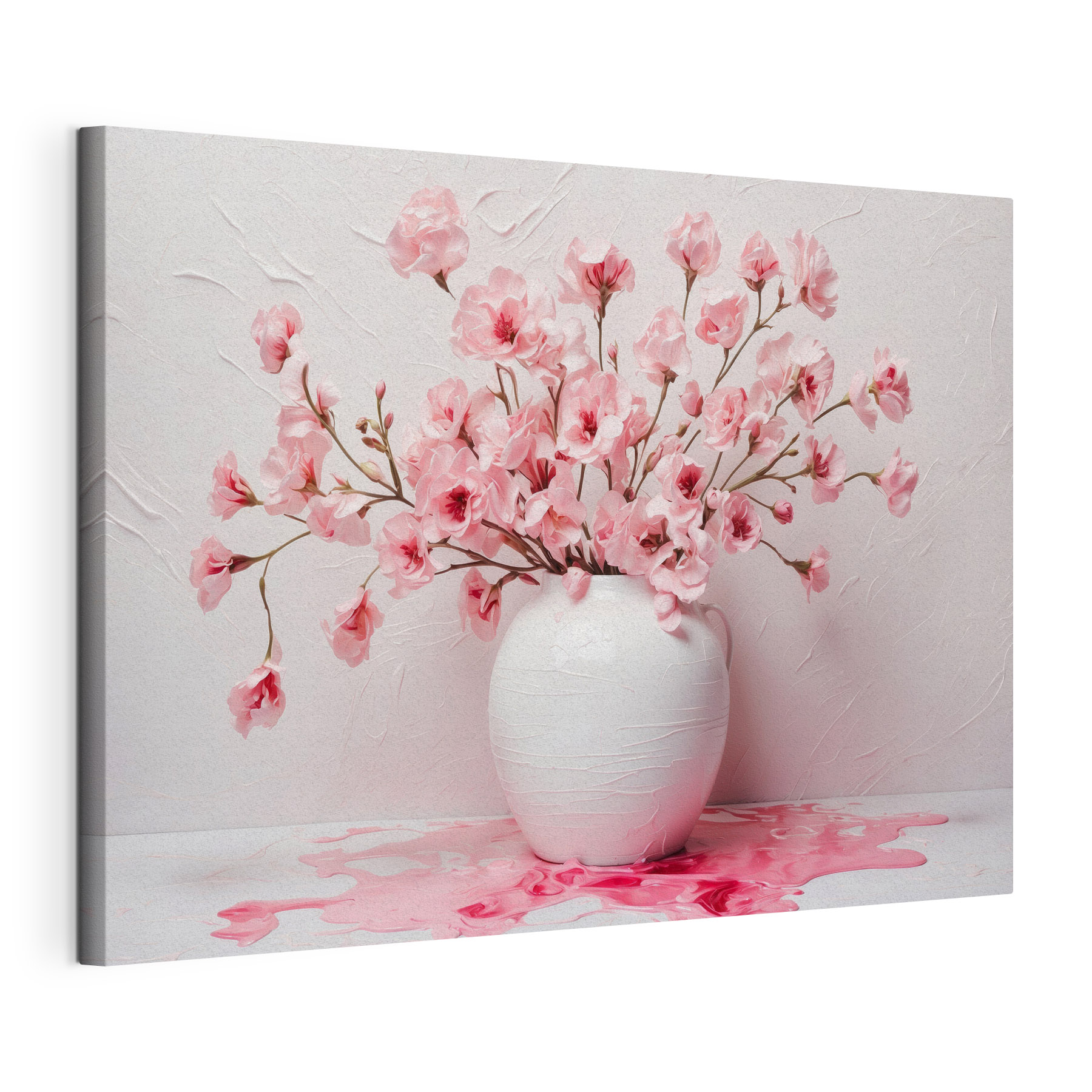 Vase with pink flowers Vase with pink flowers