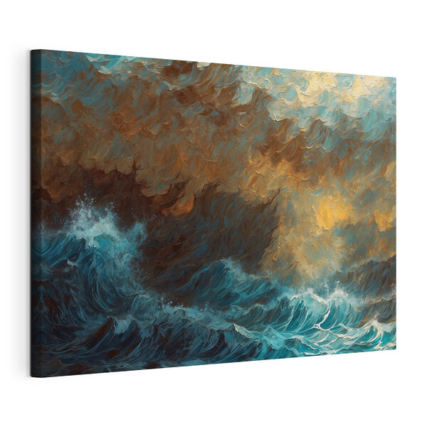Quadri Dipinto raffigurante le onde che si infrangono nell'oceano (COD: s44086) Quadri Quadri Dipinto raffigurante le onde che si infrangono nell'oceano (COD: s44086)