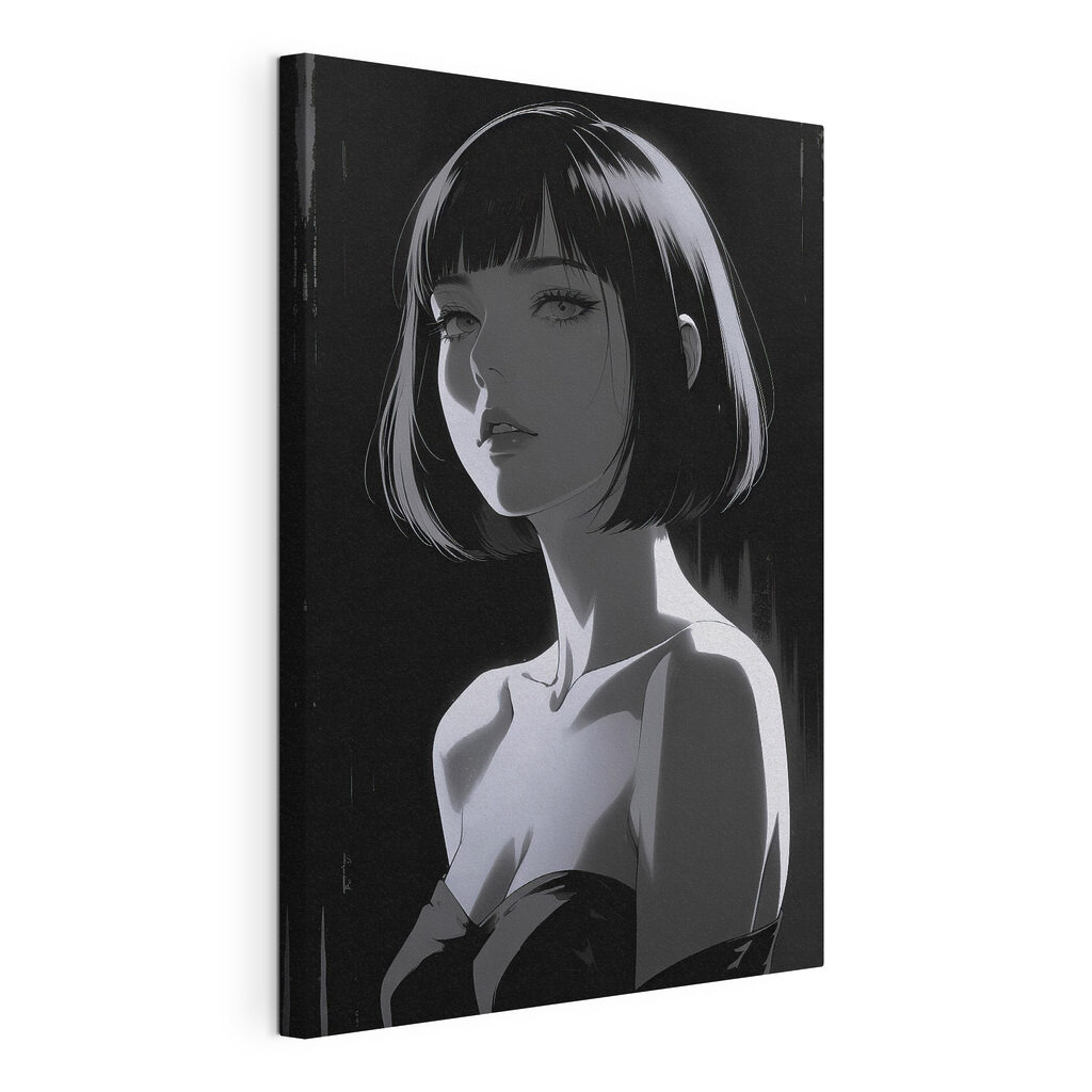 Woman with short hair