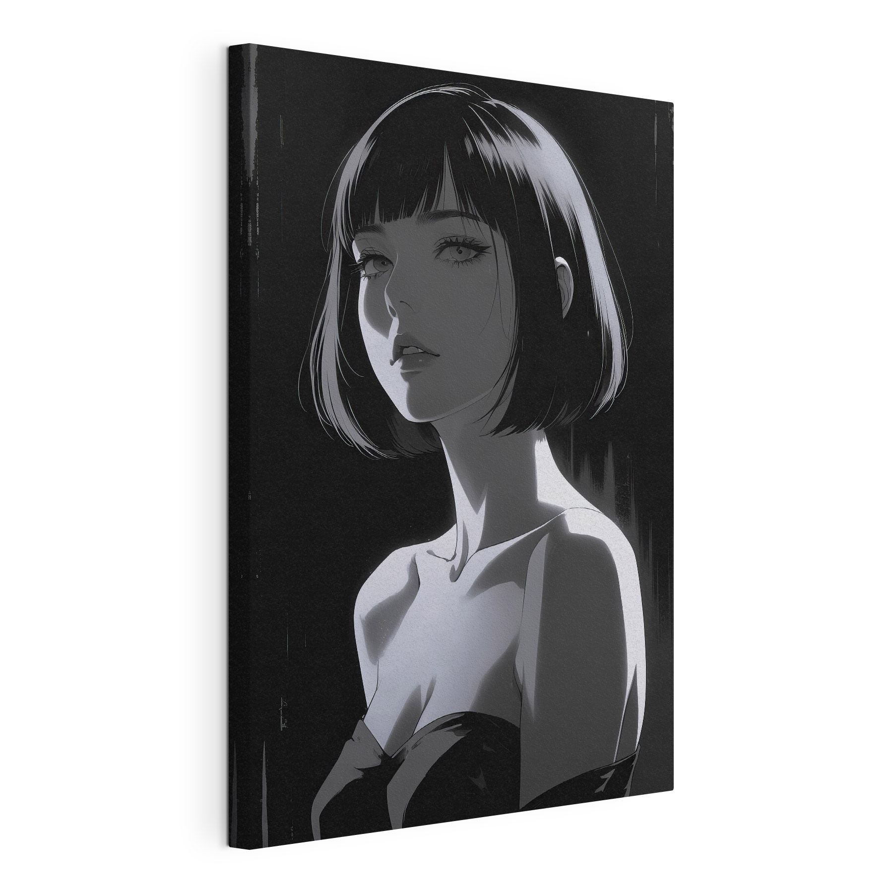 Woman with short hair