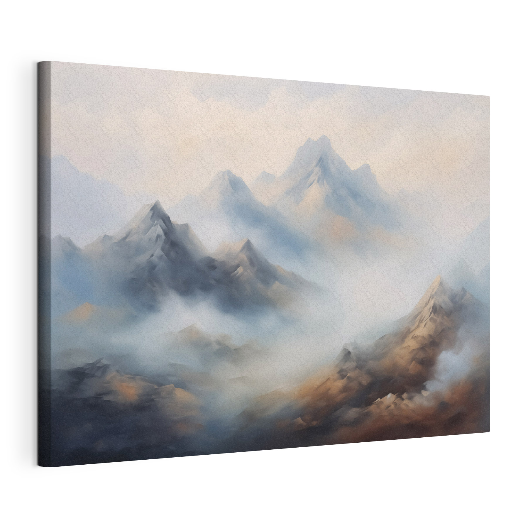 Mountain range with clouds Mountain range with clouds
