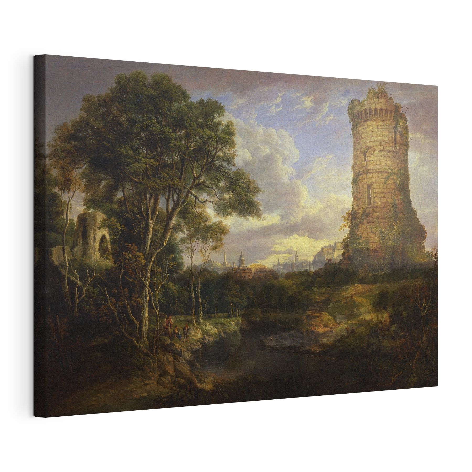 Painting of a castle tower Painting of a castle tower