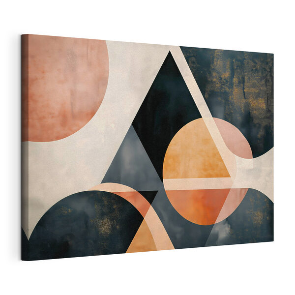 Quadri Forme geometriche nere e arancioni