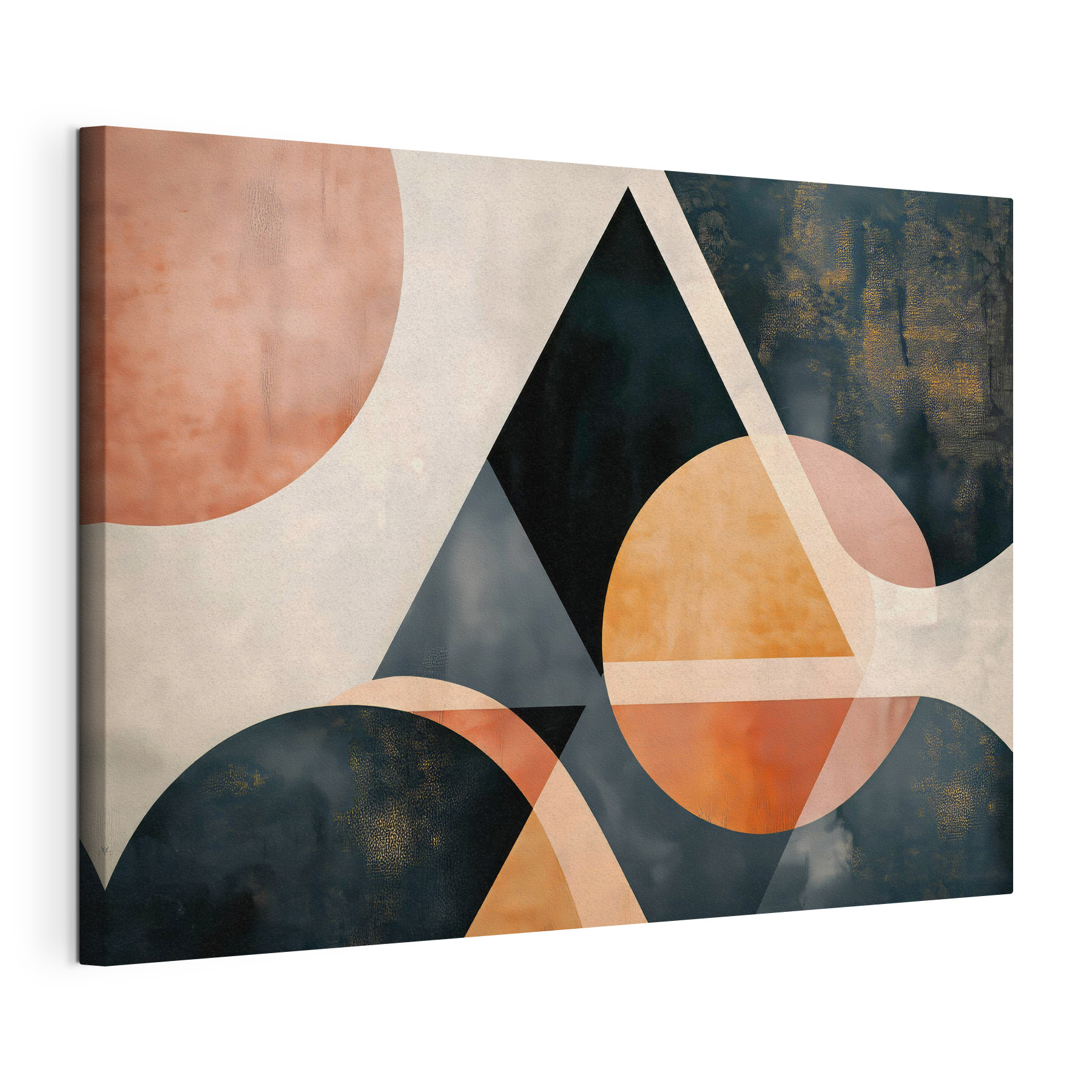 Black and orange geometric shapes Black and orange geometric shapes