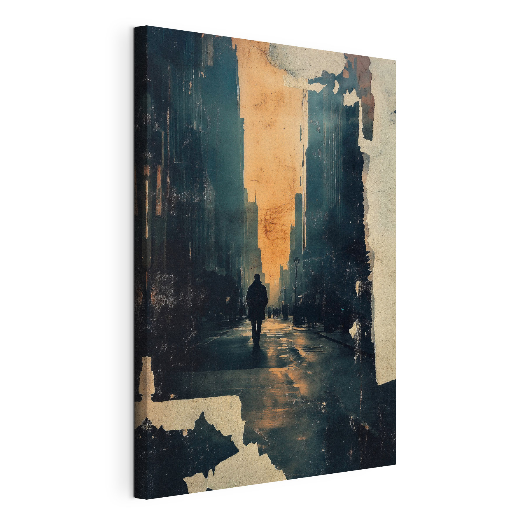 Person walking on a street Person walking on a street