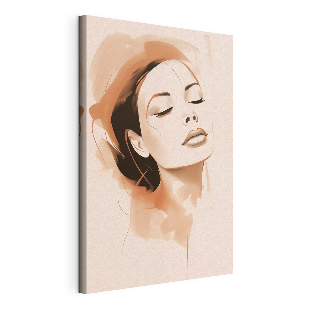 Elegant portrait with serene expression