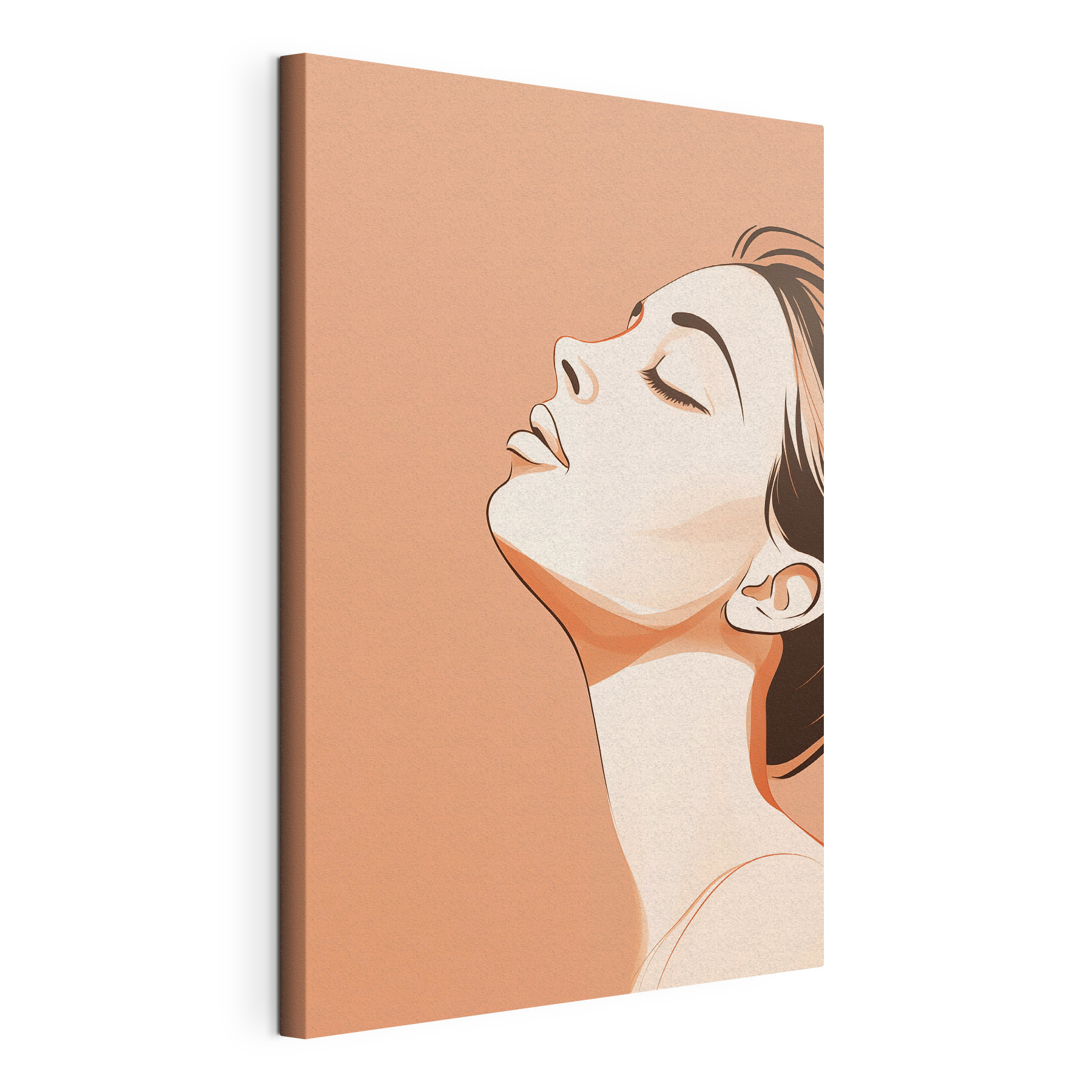 Serene expression in soft tones Serene expression in soft tones