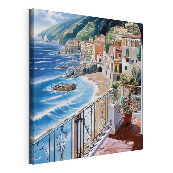 Quadri Balcone con vista sulla spiaggia e sulla città (COD: s44220) Quadri Quadri Balcone con vista sulla spiaggia e sulla città (COD: s44220)
