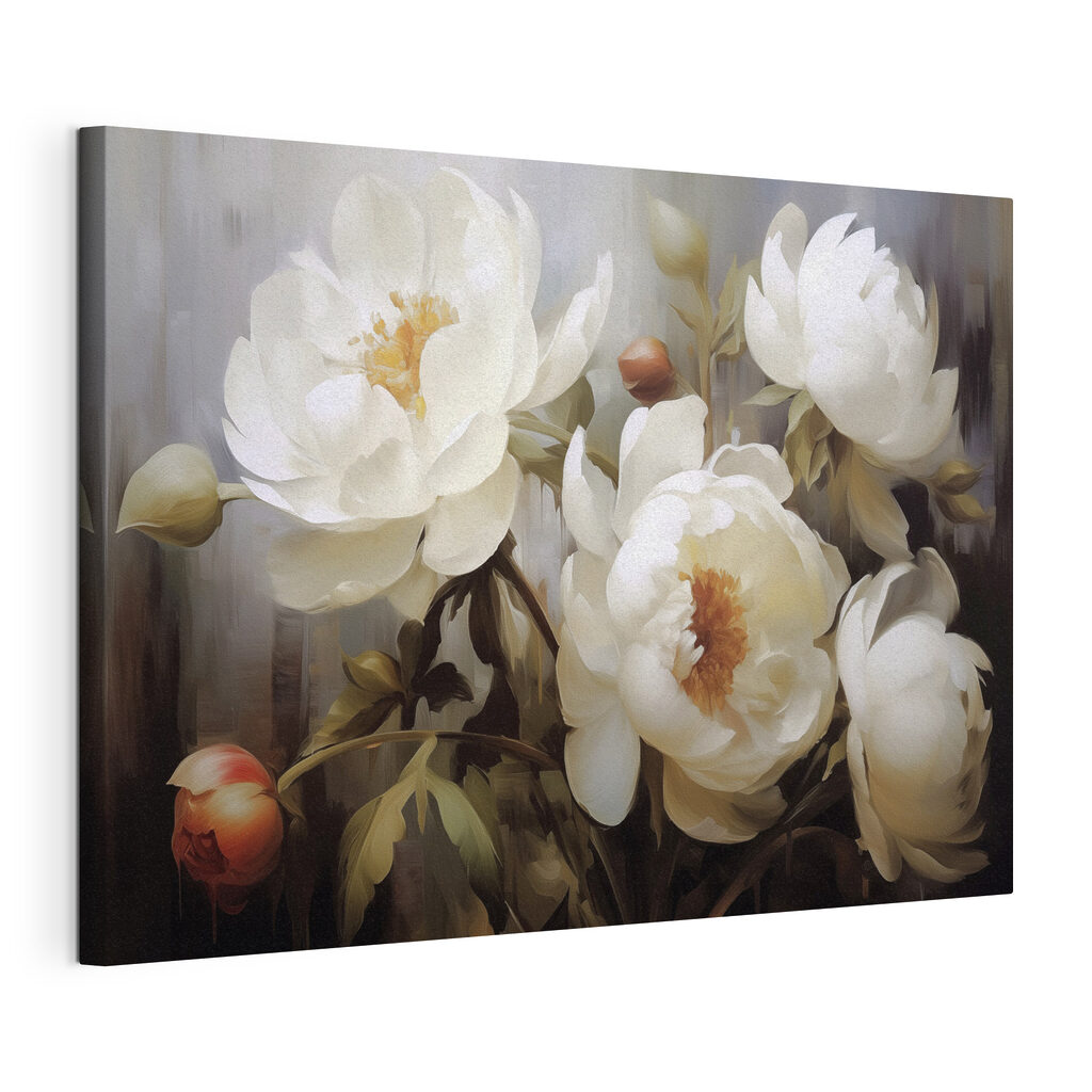 Painting of white flowers