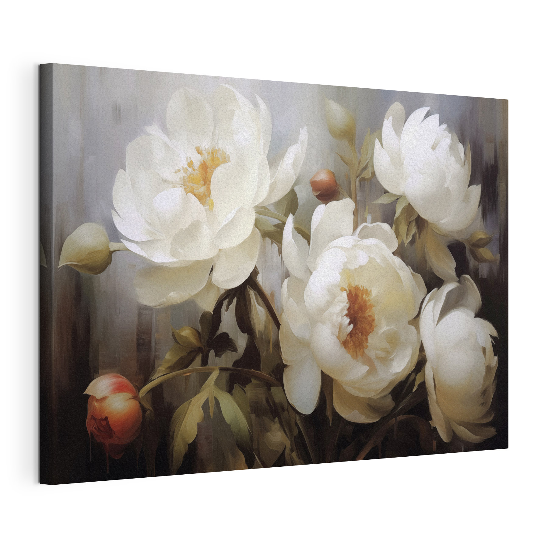 Painting of white flowers
