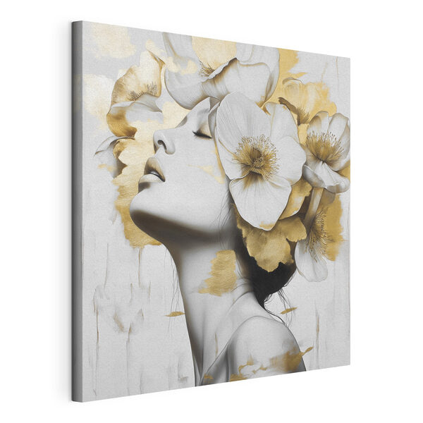 Quadri Donna con dei fiori tra i capelli