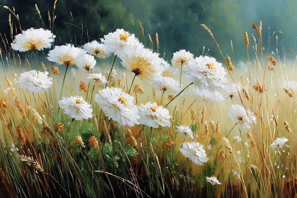 Group of white flowers