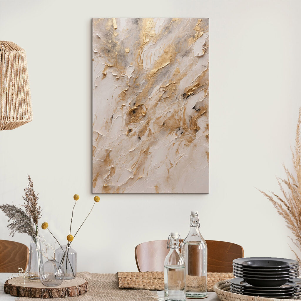 Abstract swirls of warm colors