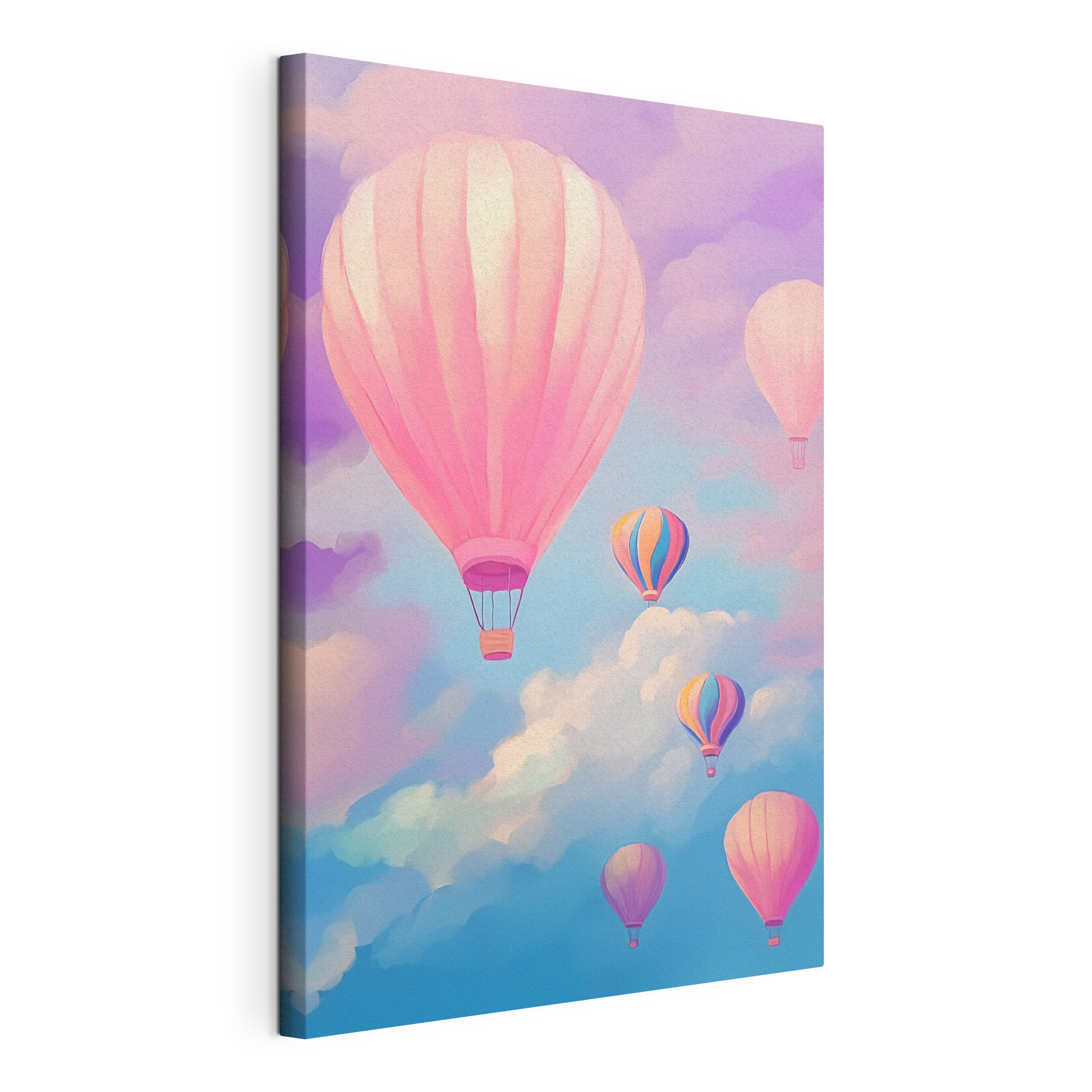 Group of hot air balloons in the sky