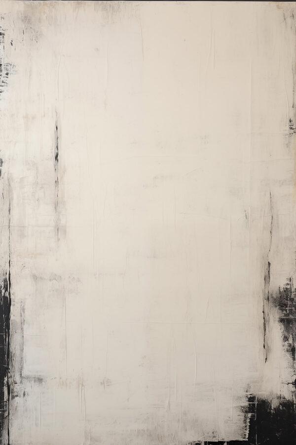 White and black painted wall