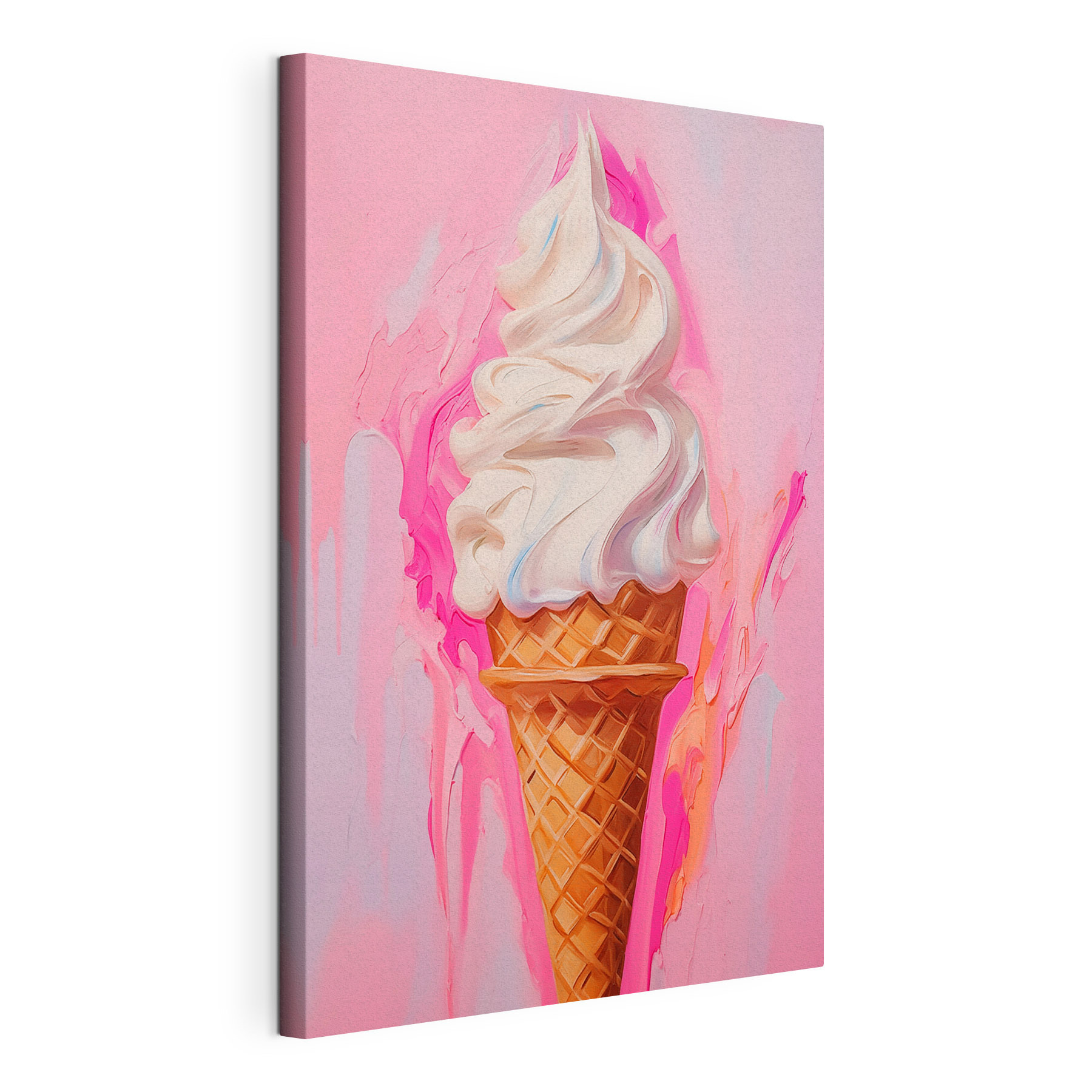 Painting of an ice cream cone