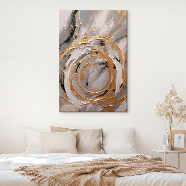 Painting of swirls and swirls