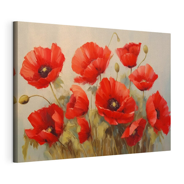 Quadri Quadri Dipinto raffigurante fiori rossi (COD: s44905)
