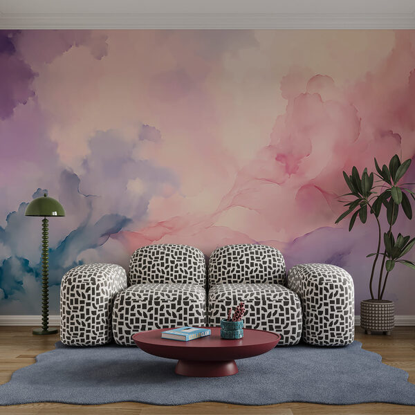 Fumo colorato nel cielo
