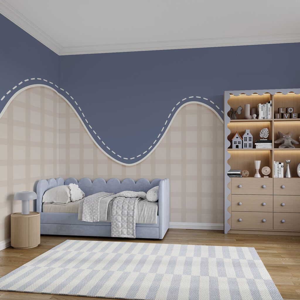 Linea blu e bianca