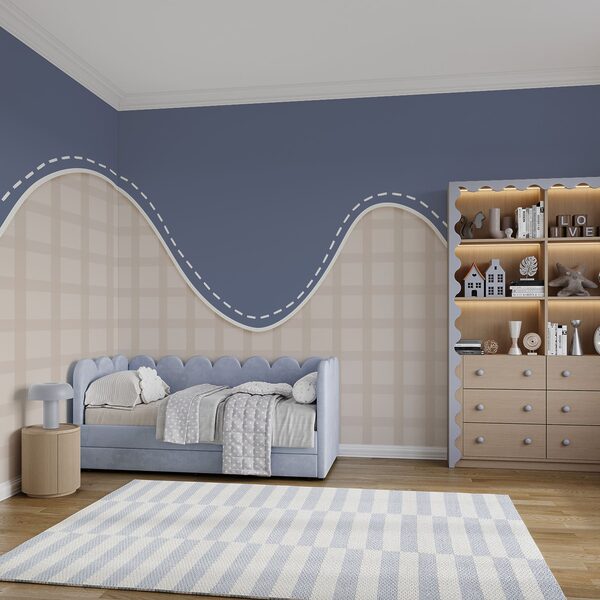 Linea blu e bianca