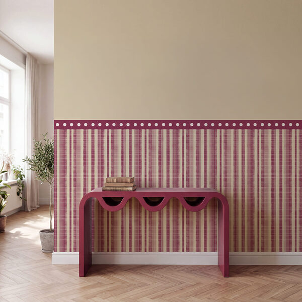 Fascia a strisce rosse e bianche