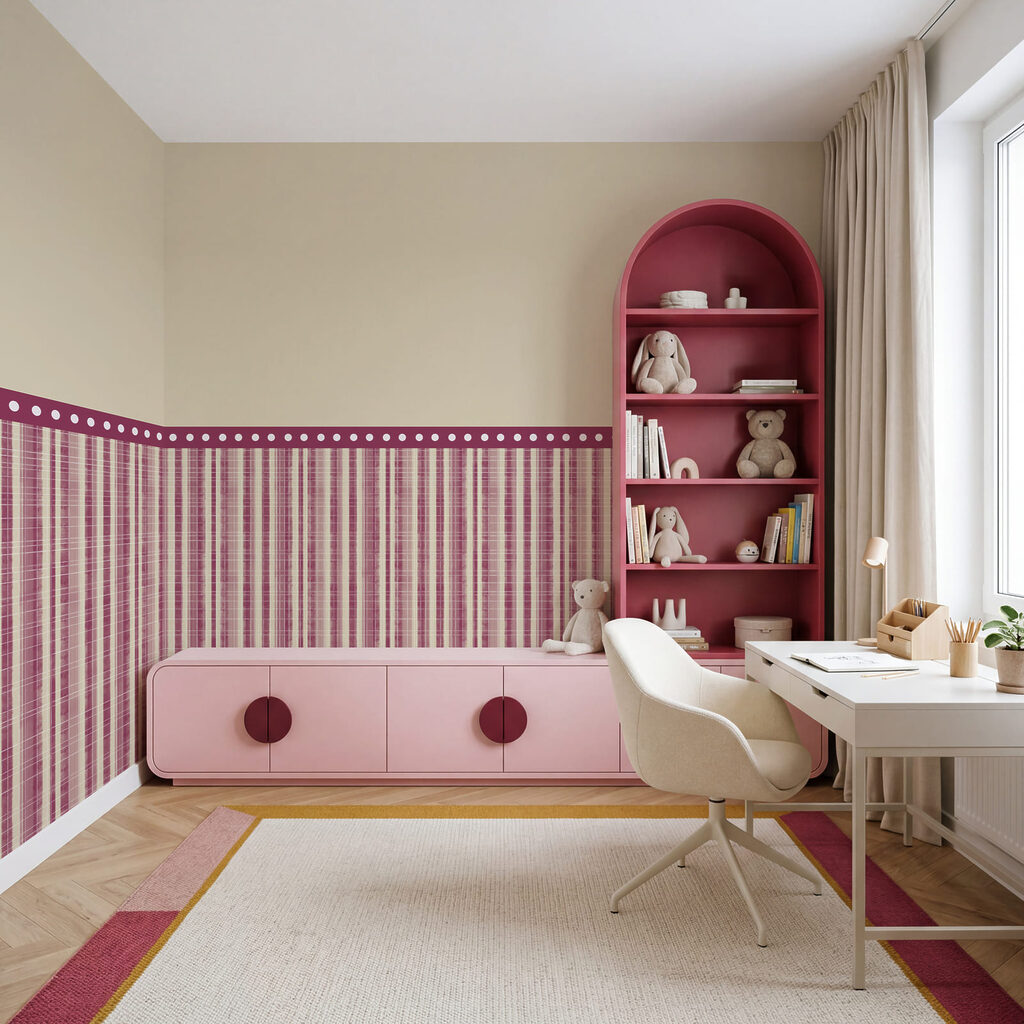 Fascia a strisce rosse e bianche