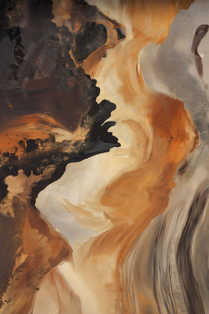 Abstract embraces of shadow and light