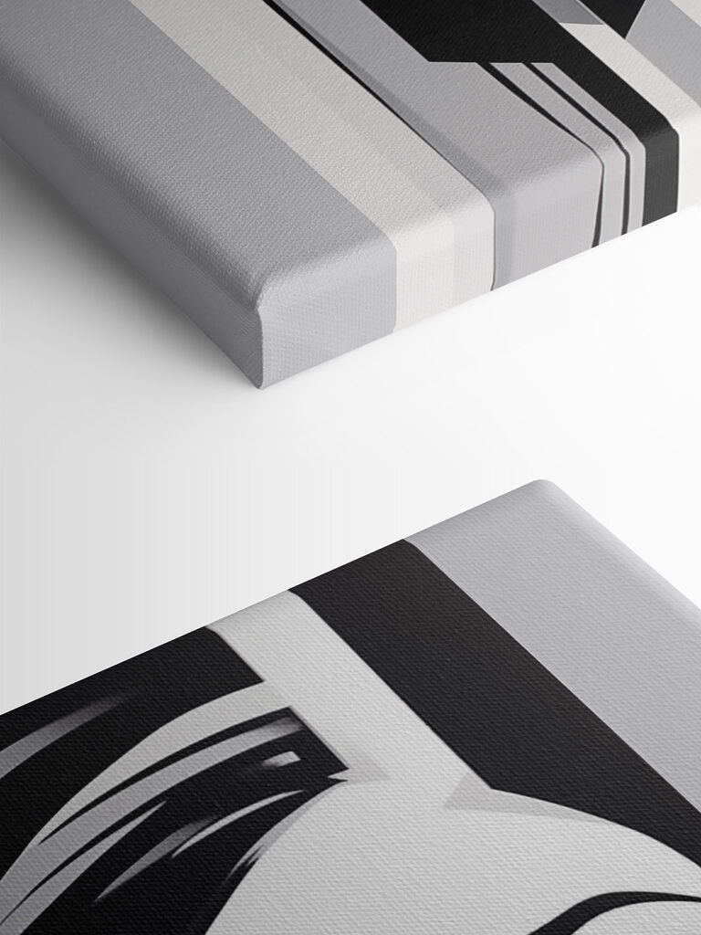 - Abstract beauty in monochrome tones