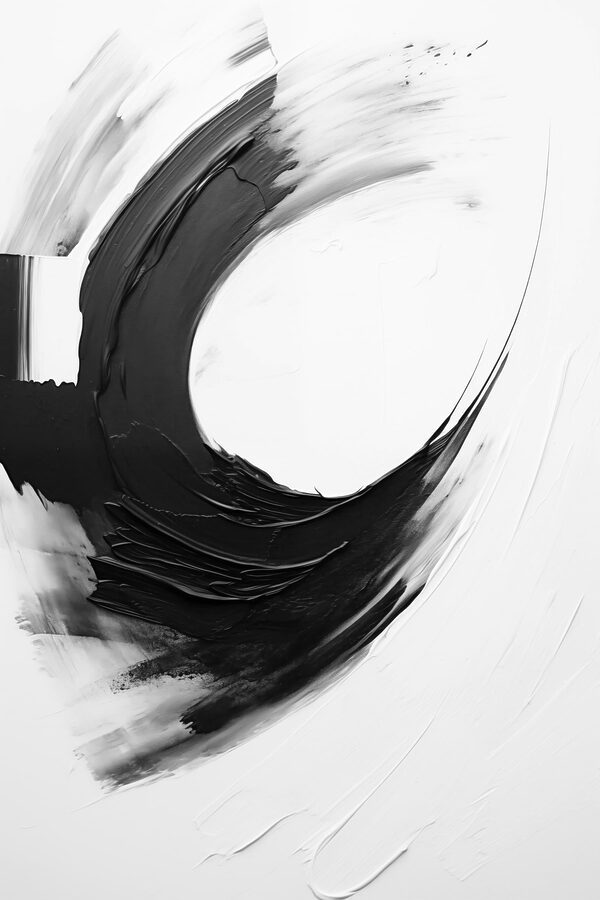 Black and white painting