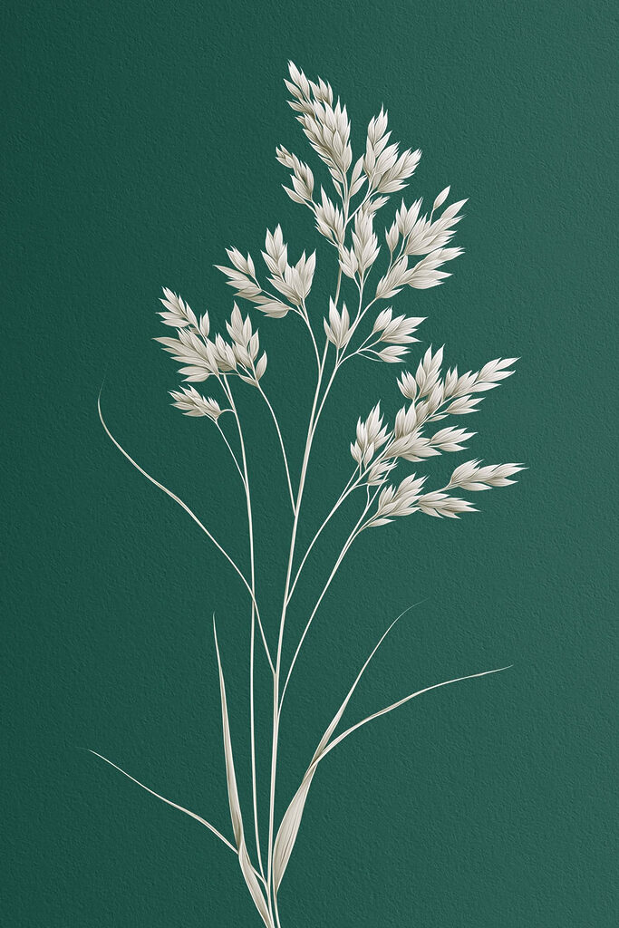 White plant with leaves on it