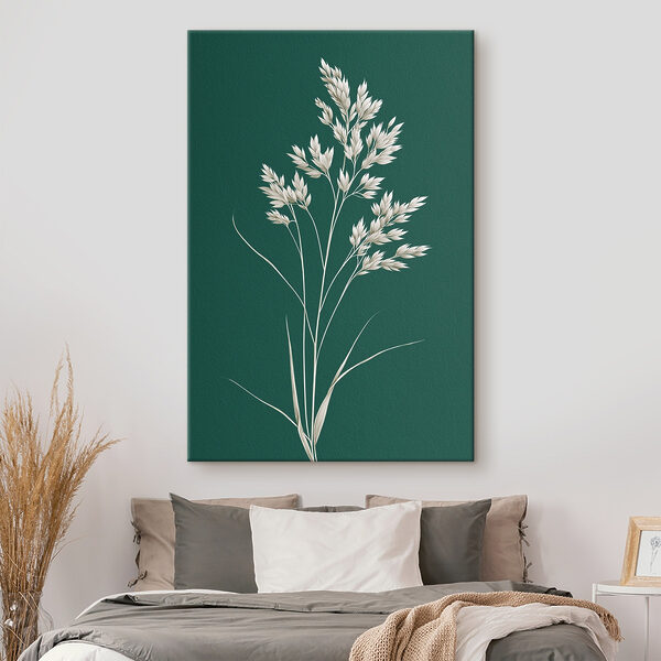 White plant with leaves on it