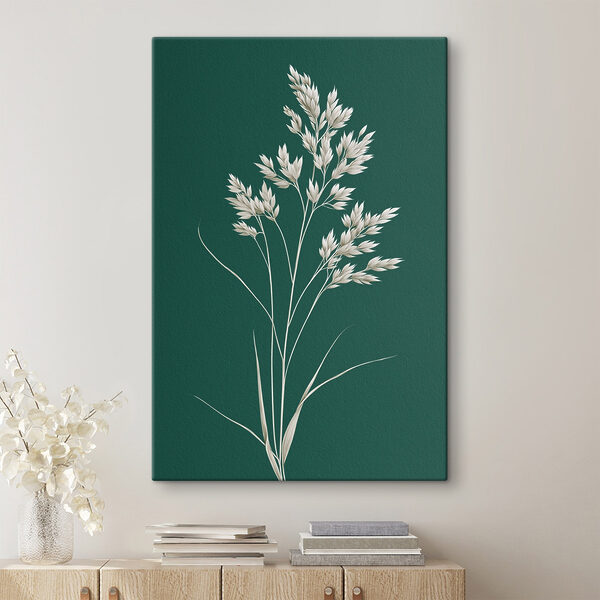 White plant with leaves on it