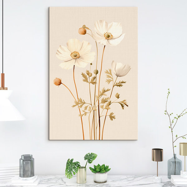 Delicate blooms in soft colors