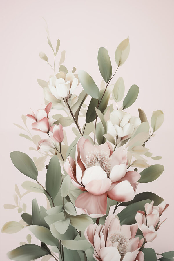 Soft blooms in gentle hues