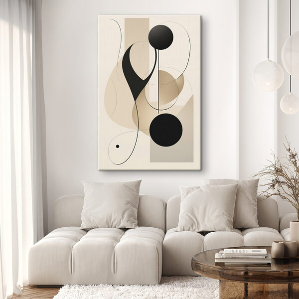Quadri Opera d'arte "Black and Tan"