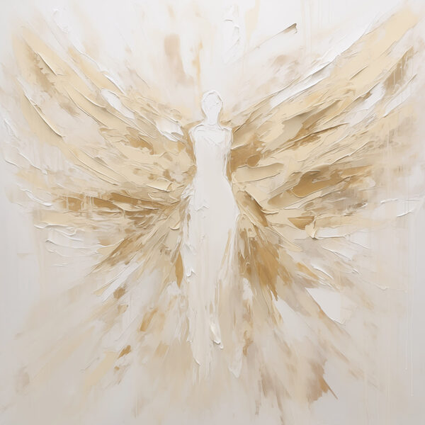Painting of a woman with wings Painting of a woman with wings