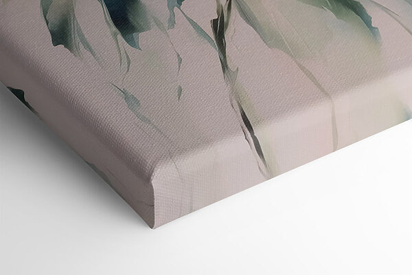 Painting of flowers on a white surface