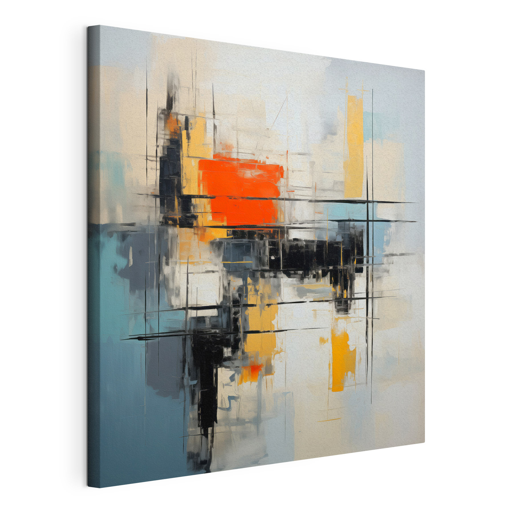 Painting of a colorful abstract art Painting of a colorful abstract art