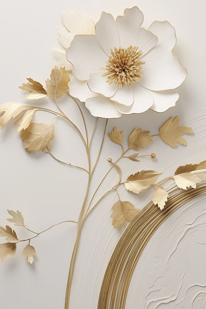 Beautiful floral design on display