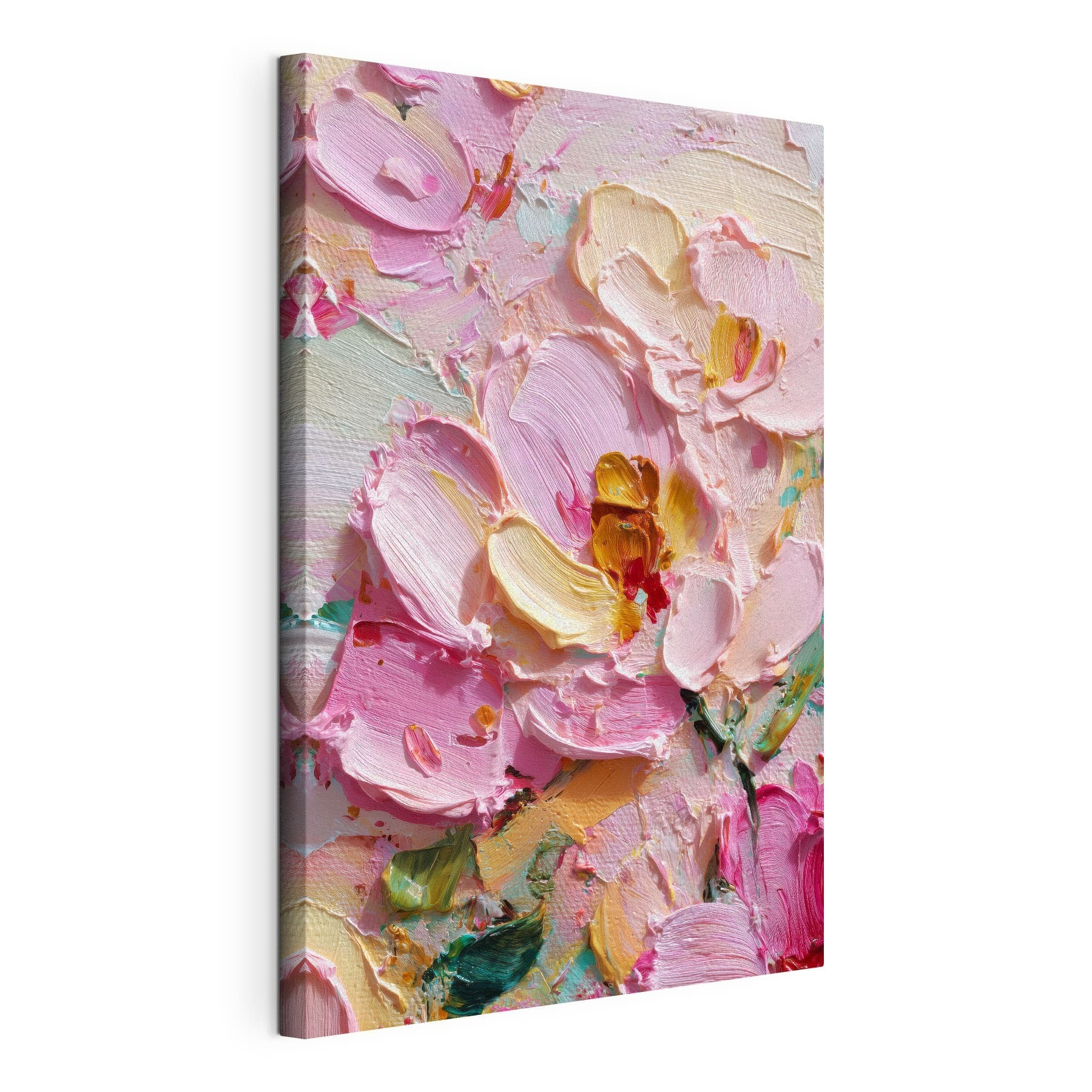 - Vibrant pink petals in soft hues