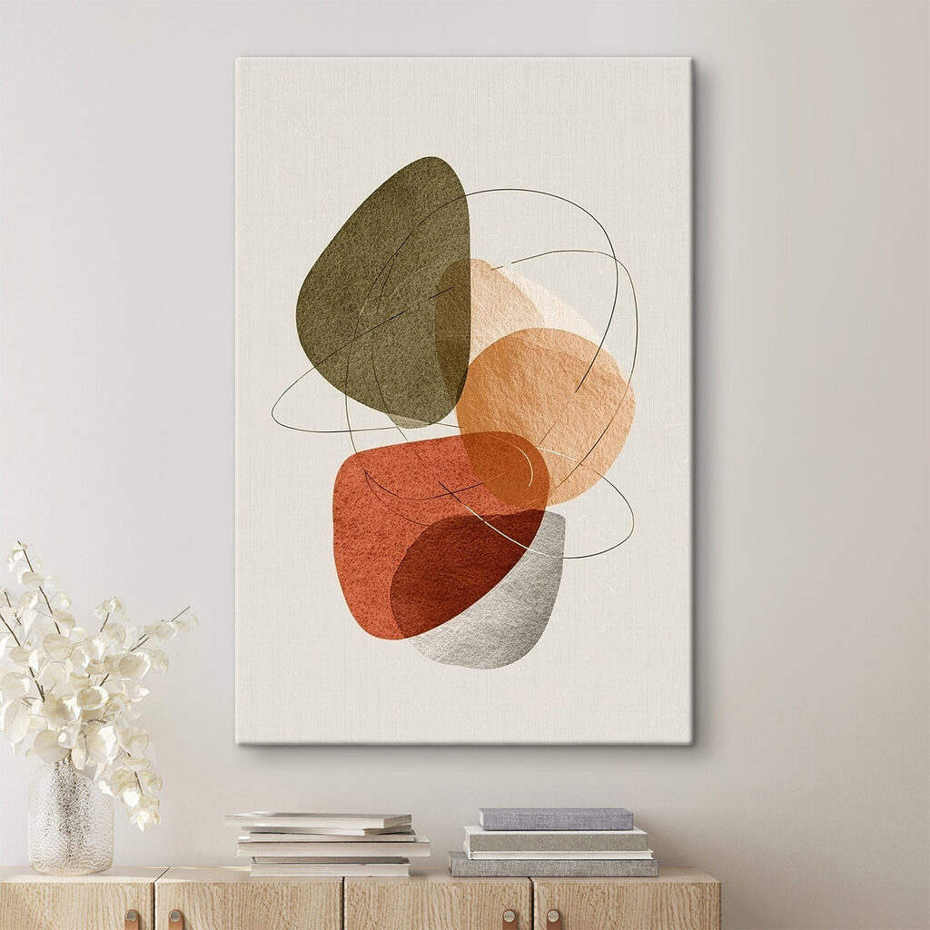Abstract shapes on neutral background