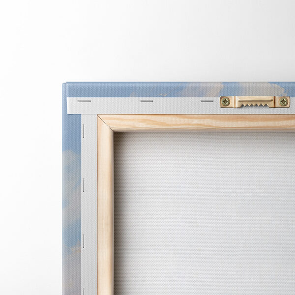 Painting of a cliff by the ocean