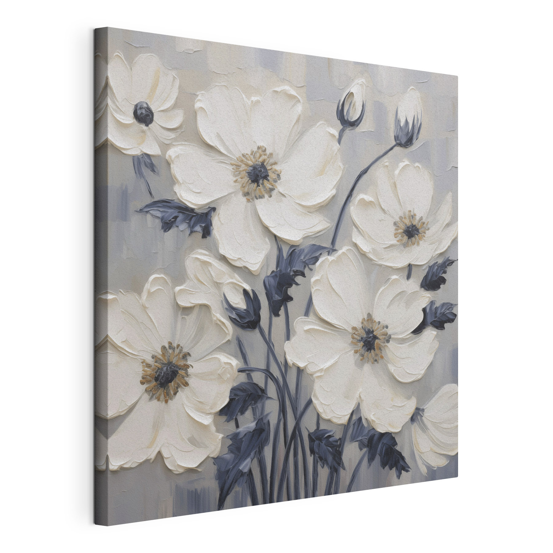 Painting of white flowers